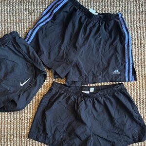Bundle of 3 Running Shorts SZ M / Nike Running Shorts, Adidas Running Shorts